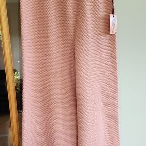 Sincerely Jules Blush Pink Wide Leg Knit Pants NWT